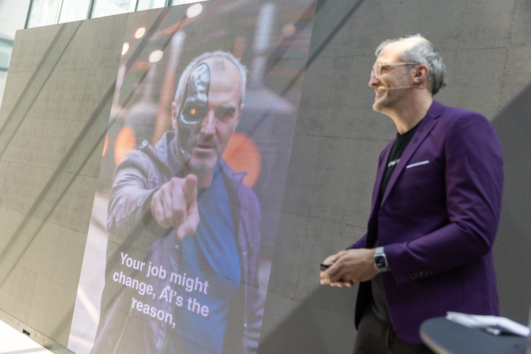 Andreas Fraunberger presenting at A1 Digital, June 2025